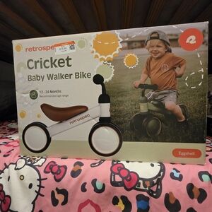 Retrospec Cricket Baby Walker Bike - Eggshell and Brown